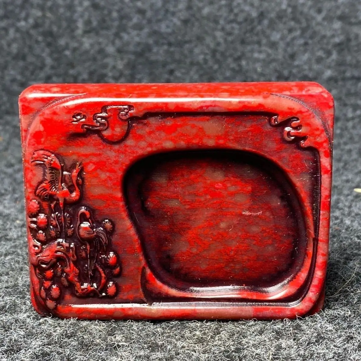 Antique collection bloodstone inkstone