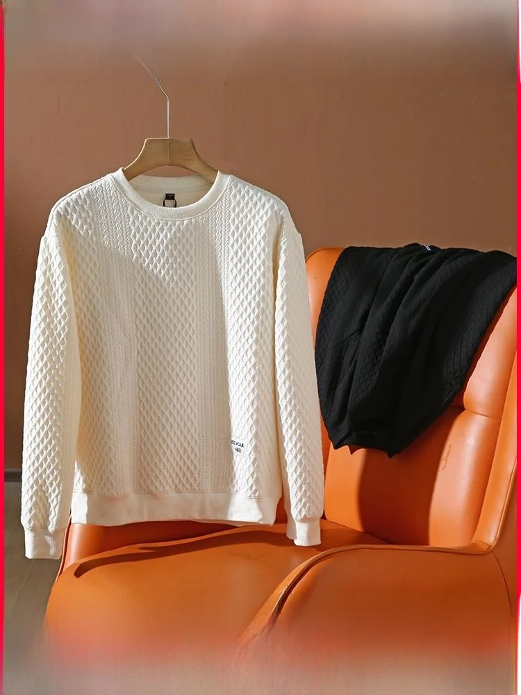 

Loose Fit round Ne Sweatirt Men's Autumn Winter New Sle Knitted Sweater Casual Youthful Sle Long Sve Overhead