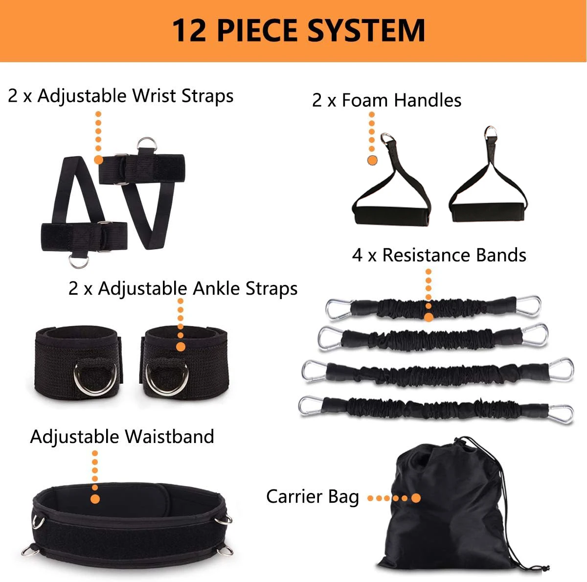 Resistance Band Belt Set for Boxing Training,Power Punch Strength,Pro Training,Pull Rope for Muay Thai,Karate Combat