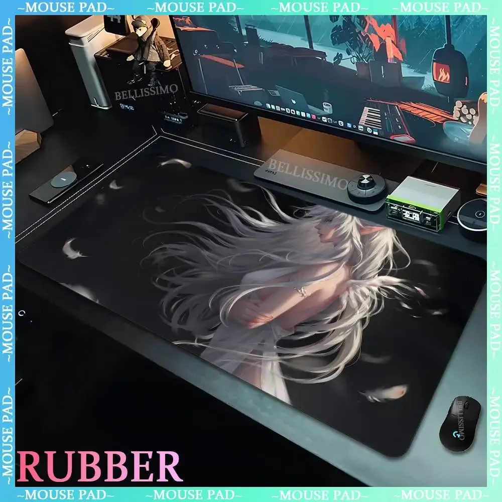 Angel Girl Anime Mouse Pad Keyboard Mouse Pads XXL Large MousePad Game Game Accessories Office Computer PC Gamer Laptop Desk mat