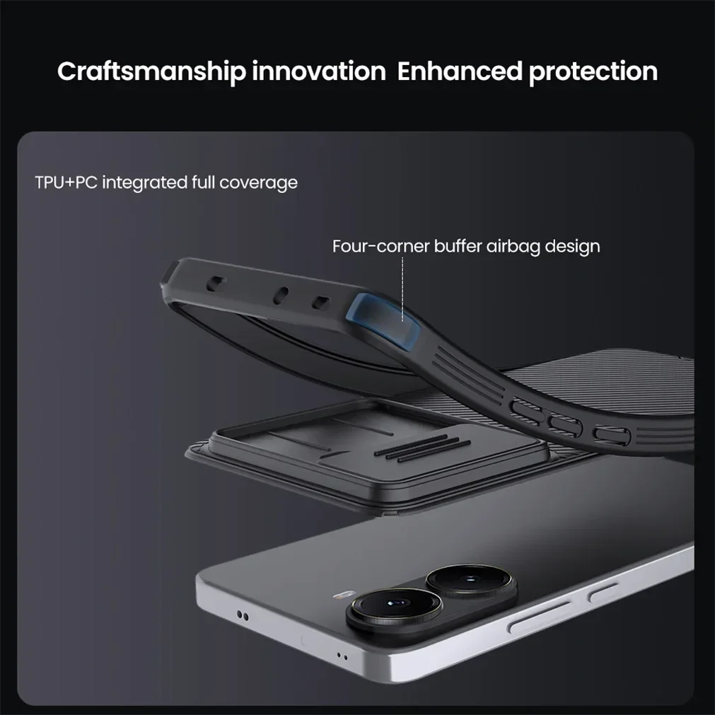 NILLKIN For Xiaomi Poco X7 Pro 5G Case CamShield Pro Privacy Protection Slide Camera Cover For Poco X7 Pro With Camera Curtain image 3