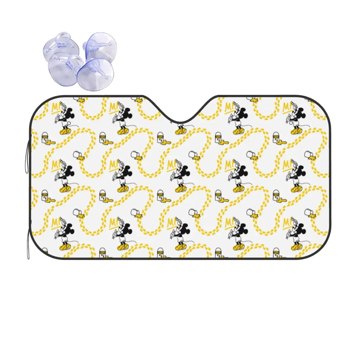 

Cartoon Mickey Mouse Sunshade Windscreen Novelty Car Front Windshield 76x140cm Car Sunshade Sunscreen Curtain