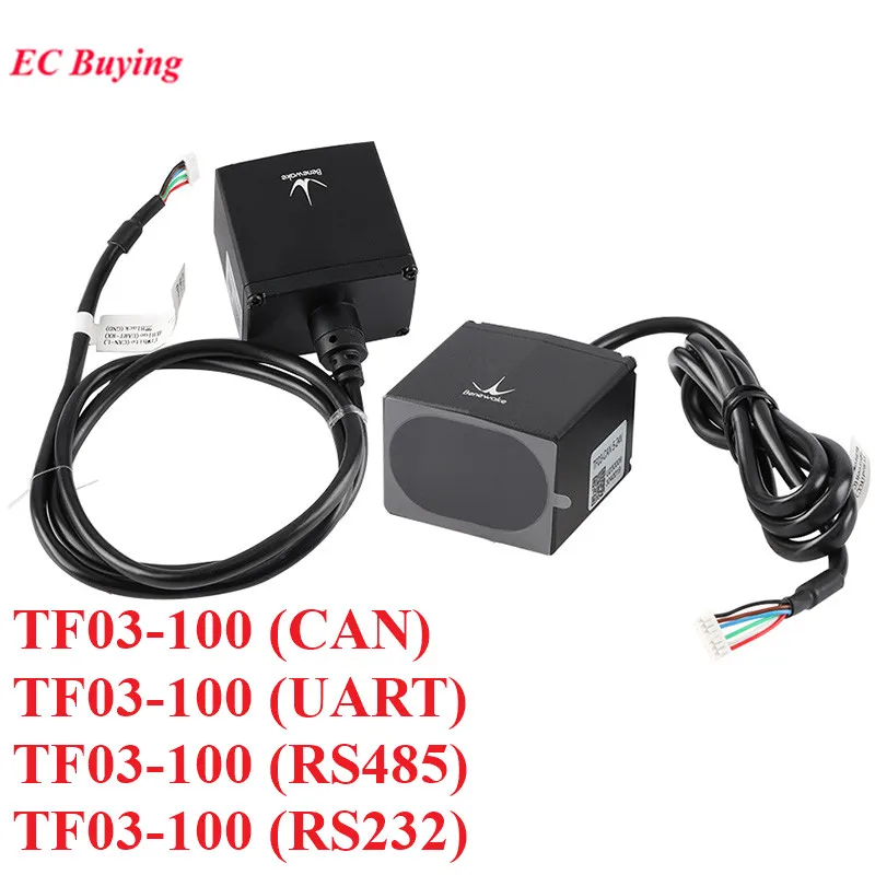 TF03-100 Laser Lidar LiDAR Ranging Finder Sensor Module 100m Rang UART/CAN/I2C RS485/RS232 TTL ToF IP67 Waterproof  905nm LD