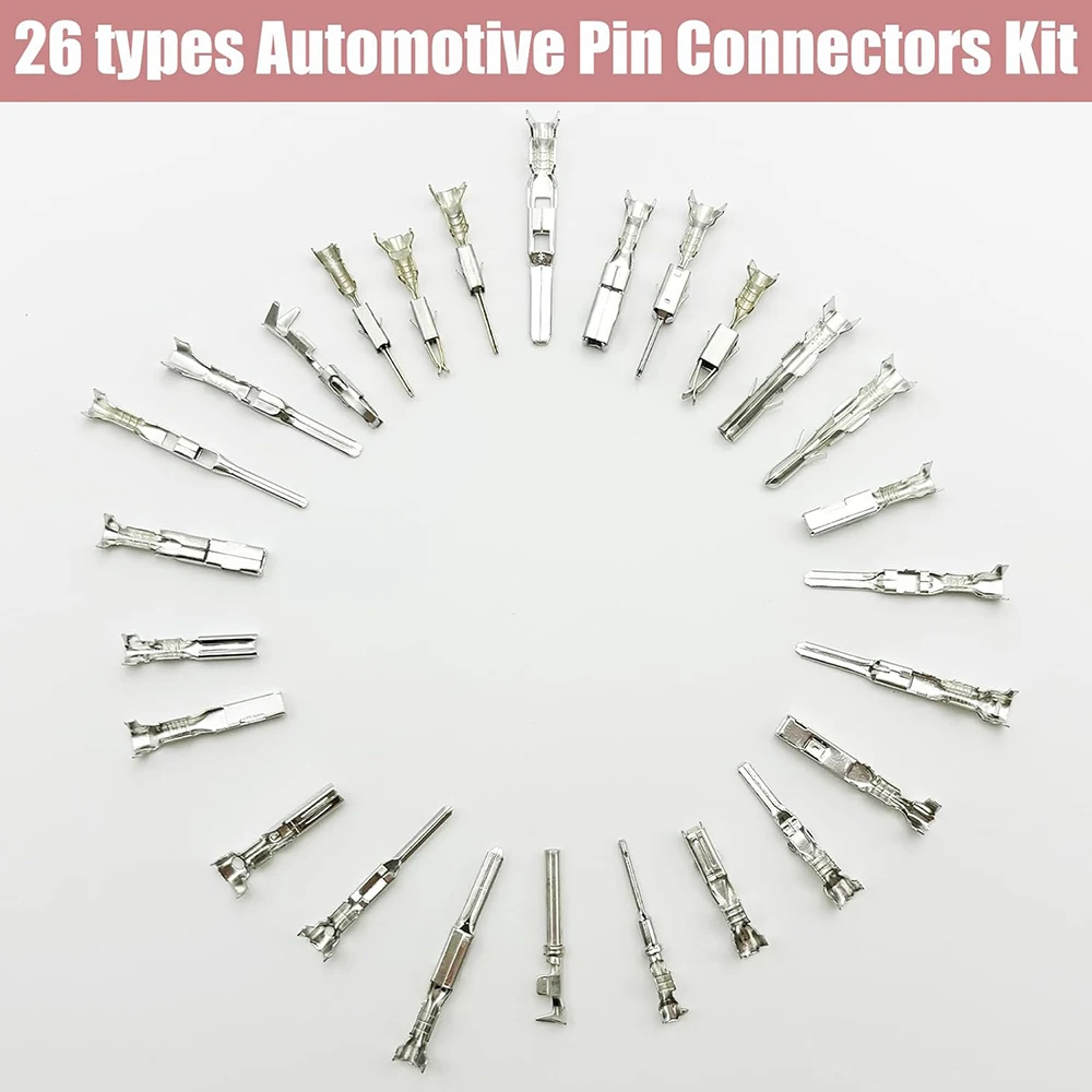 1050-teiliges Set mit 26 Arten von elektrischen Steckverbindern für Automobile, männliche und weibliche Kfz-Kabelanschlüsse, Steckverbinder-Kit, VW-Pin-Terminals – Detail 4