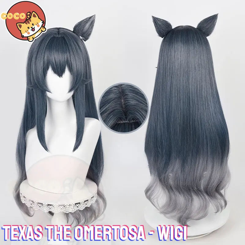 CoCos-SSS Game Arknights Texas The Omertosa Cosplay Costume Game Arknights Cos Specialist Texas The Omertosa Costume and Wig