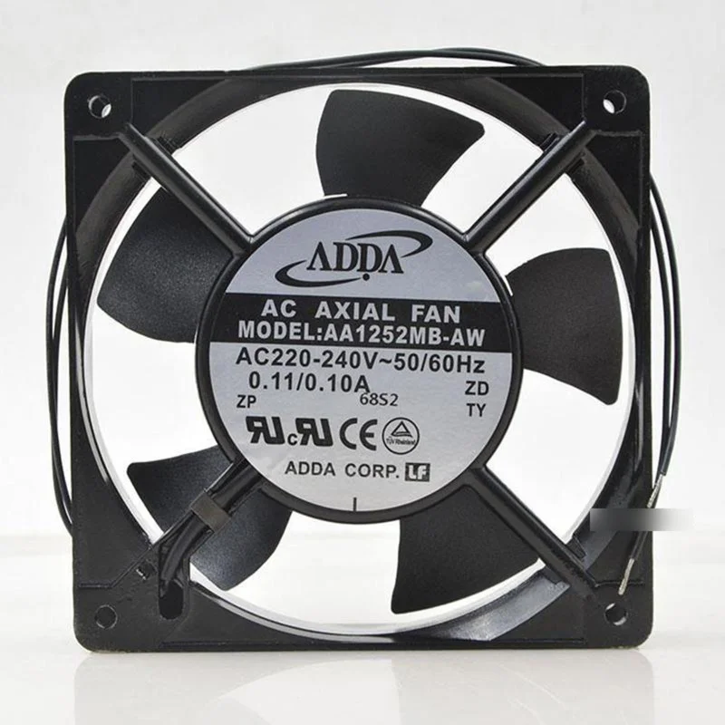 

M New ADDA AA1252MB-AW 220V 0.11/0.10A 2-Wire Cooling Fan#QW