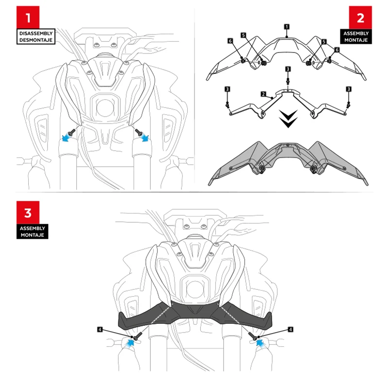 Para yamaha novo MT-07 sp 2021 2022 2023 mt07 21-23 motocicleta esporte downforce spoilers dianteiros nus aerodinâmico asa defletor