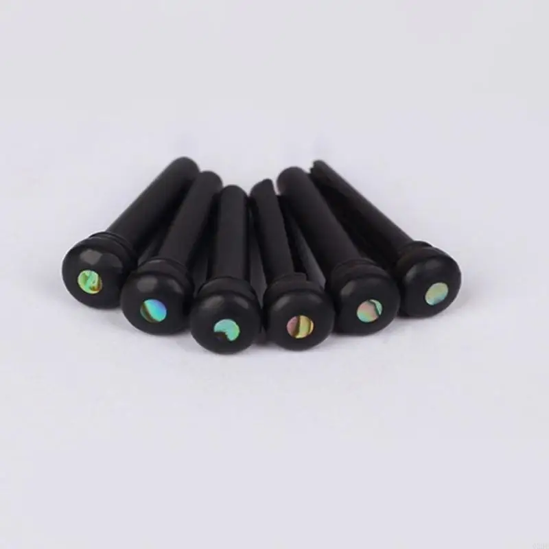 1/6Pcs Guitar Bridge Saddles Nut Acoustic Guitar Bridge Pins Replacement String Pegs Guitar Accessories Easy to Use