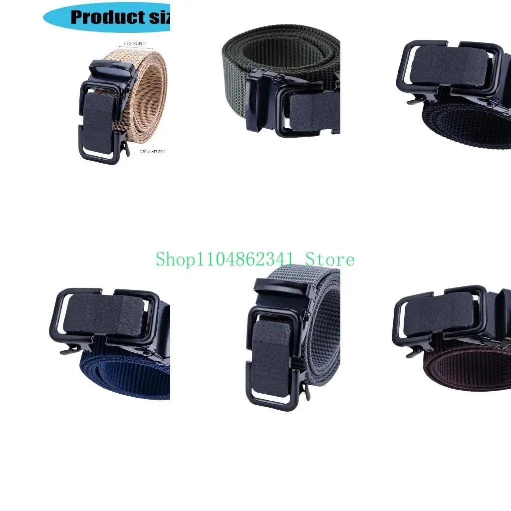 5asd Versatile Woven Belt for Men High Strength Nylon with Quick Release Buckle for Party/Club/Beach