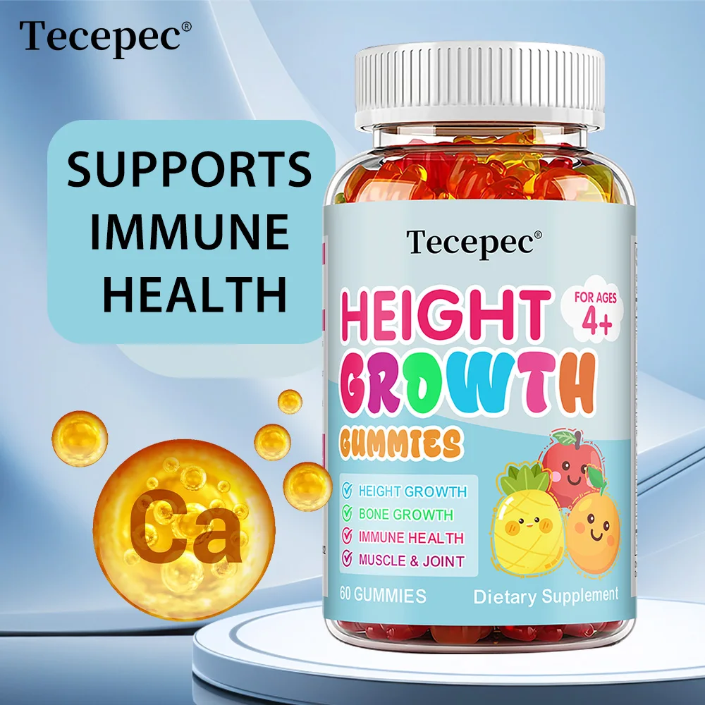 

Мармеладные маркеры для роста детей, подростков, взрослых — с кальциемным витамином D3 K2, Ashwagandha, способствующее здоровье костей, иммунитет