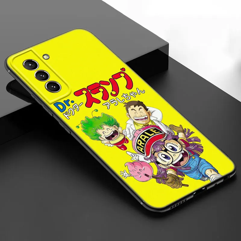 Anime Dr Slump Arale Phone Case For Samsung Galaxy S20 S21 S23 FE S22 Ultra S10E S10 Lite S8 S9 Plus S7 Edge Black Cover