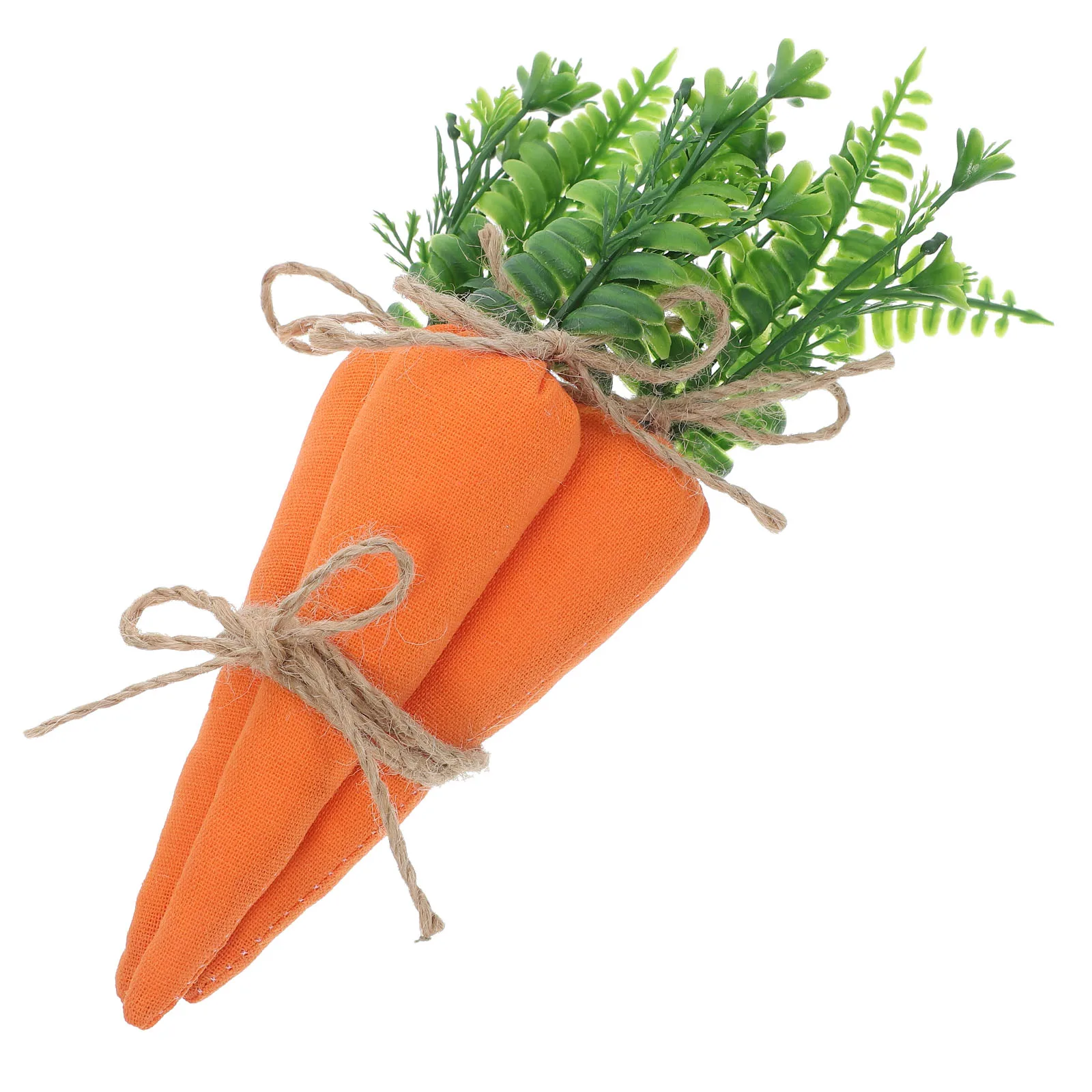 

3 Pcs LifelikeCarrots for Easter Fabric Stuffed Fake Vegetable Ornaments Car Decoration Table Display