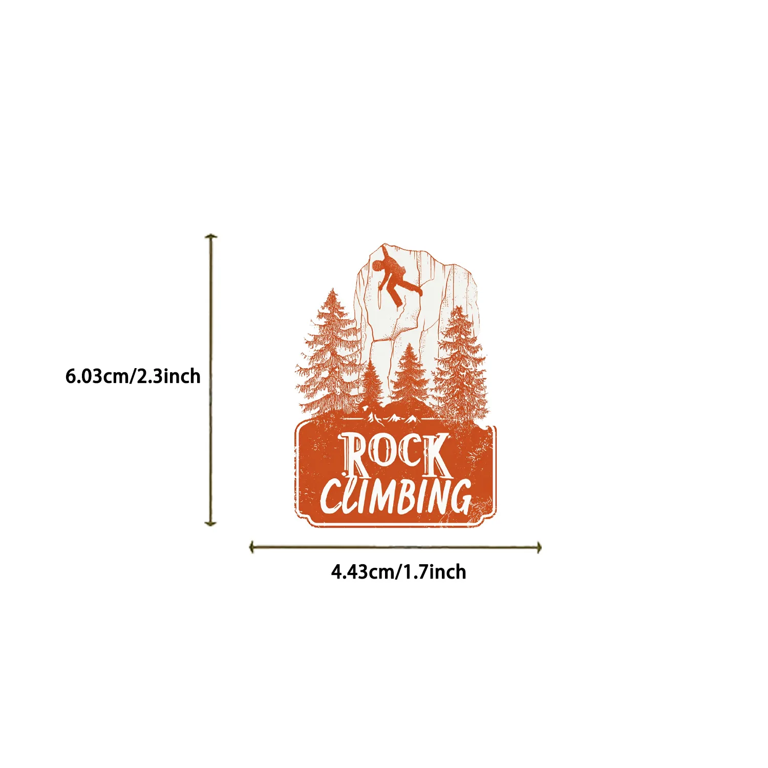50 Pcs Rock Climbing Theme Stickers Outdoor Hiking Waterproof Vinyl Decals for Phone Laptop Luggage Water Cup Gift