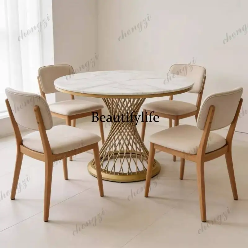 K182 Modern Design Restaurant Tables Luxury Kitchen Kitchen Round Dinner Table Island Conference Muebles Para Hogar Furniture Ho