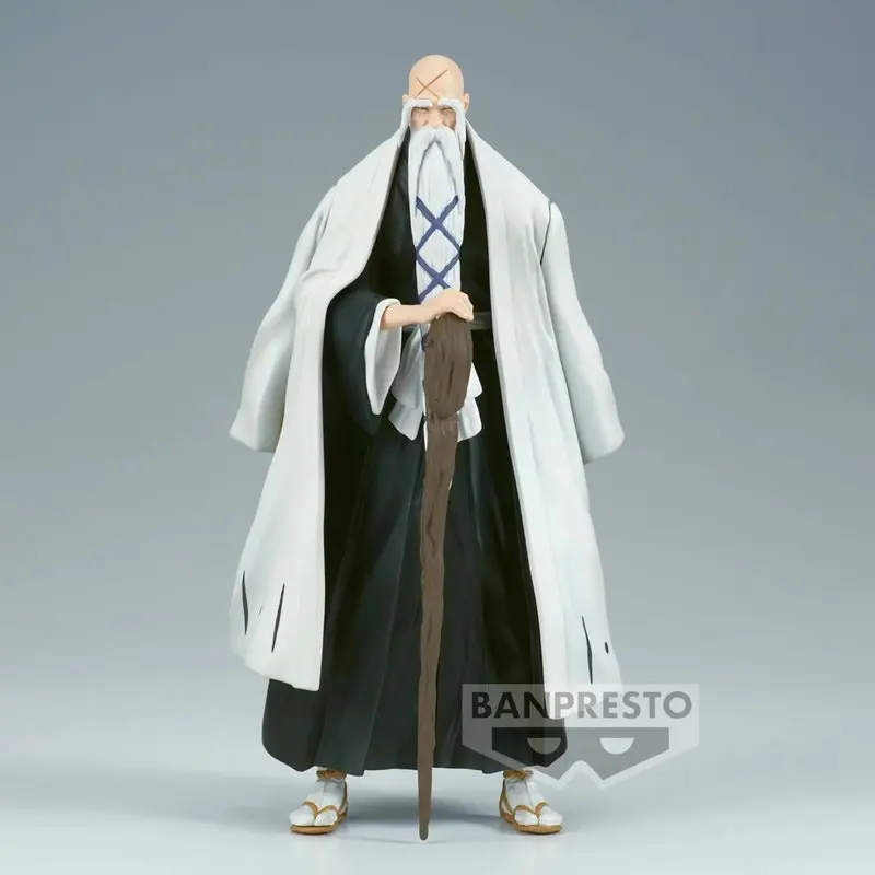 15cm Original Banpresto Bleach Solid And Souls Yamamoto Genryuusai Shigekuni Anime Action Figure Garage Kit Childhood Toys Gifts