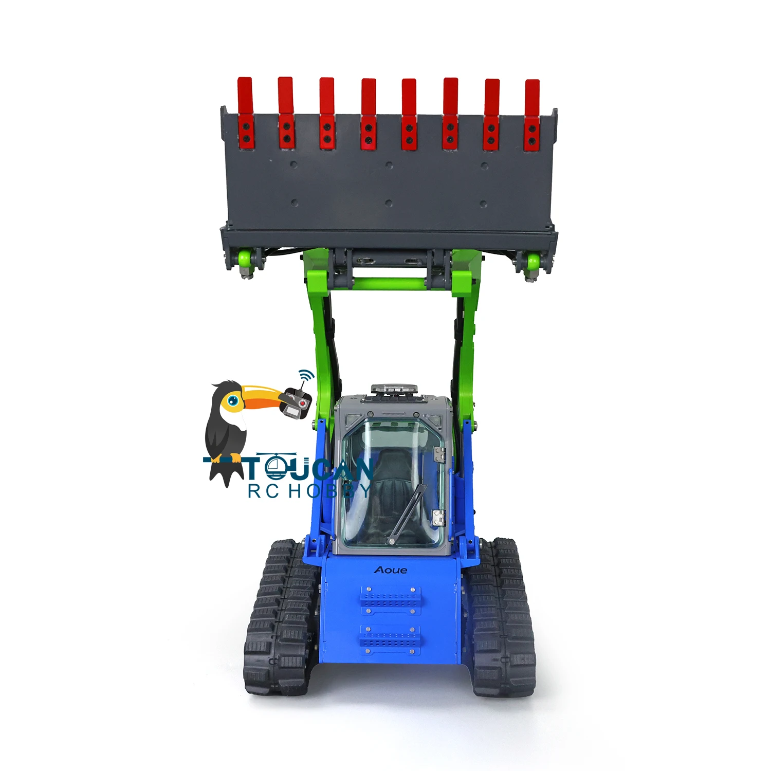 RC Loader RTR Aoue LT5 LESU 1/14 Hydraulic Tracked Skid-Steer Loading Machine I6S Rotating Lamp Sound Accessories Toys THZH1276