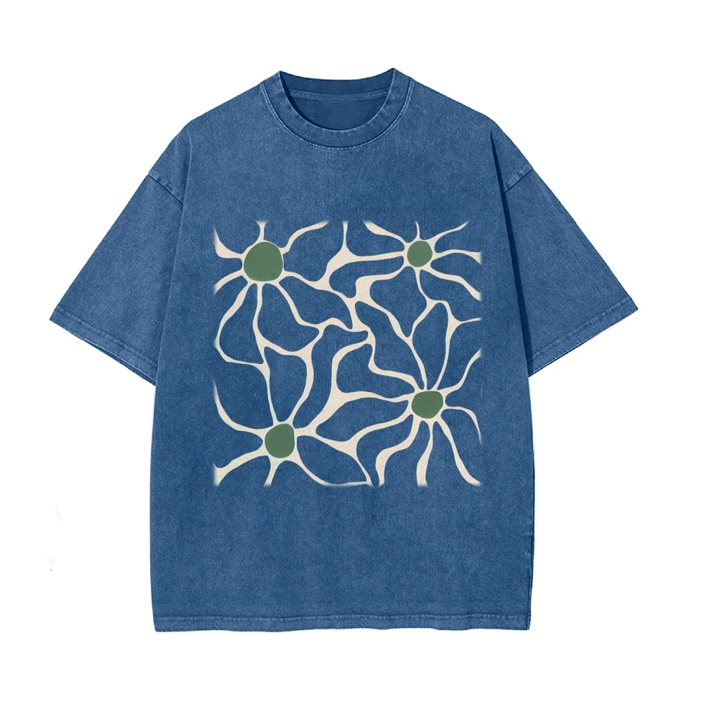 

Boho Abstract Neural Net Root Graphic Minimalist Retro Matisse Botanical Nature Art Aesthetic Vintage Oversized Y2k 90s T-Shirt