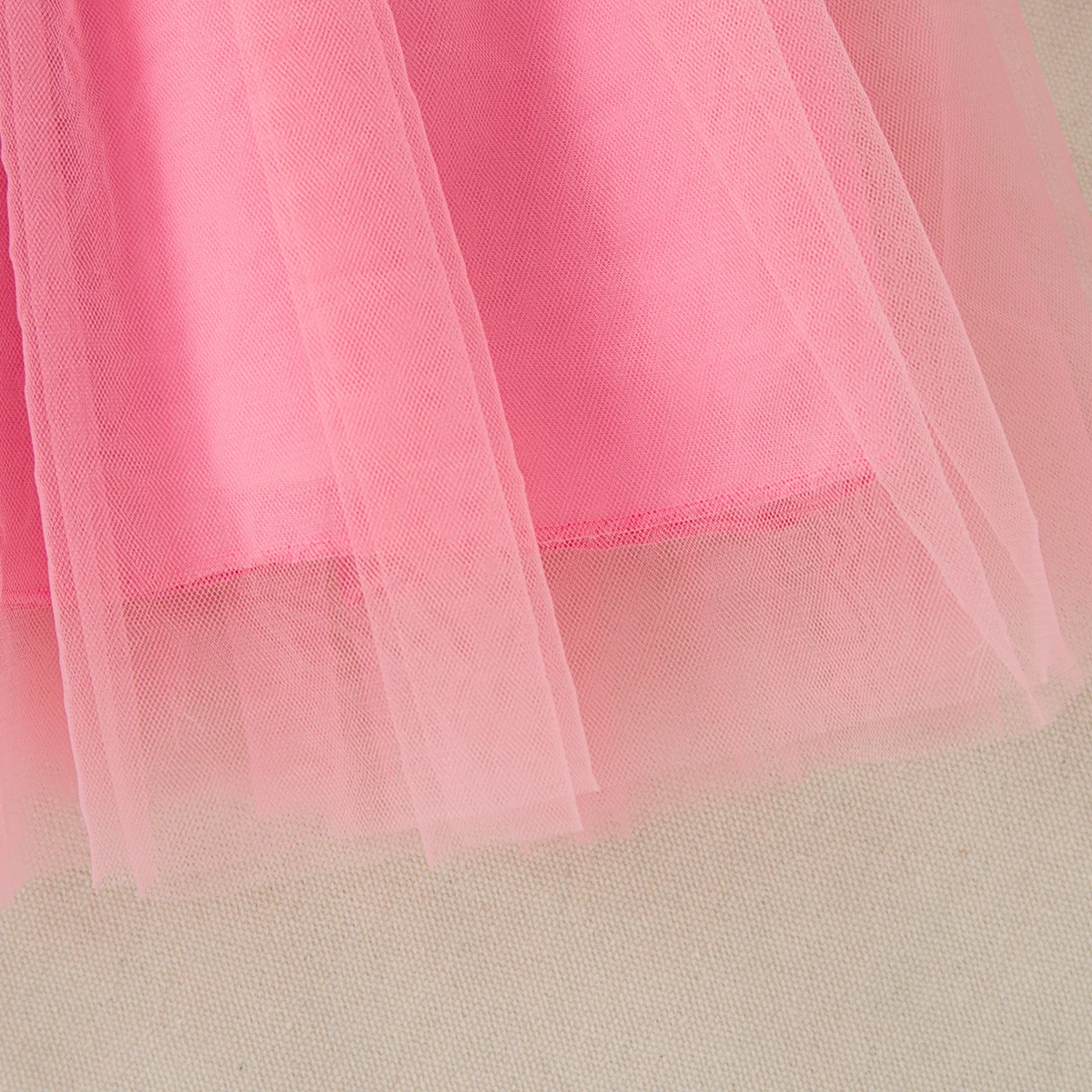Baby Girl Pink Dress Cute Cherry Decorative Solid Color Suspender Gauze Dress Summer Casual Dresses for Girls 0-4 Years