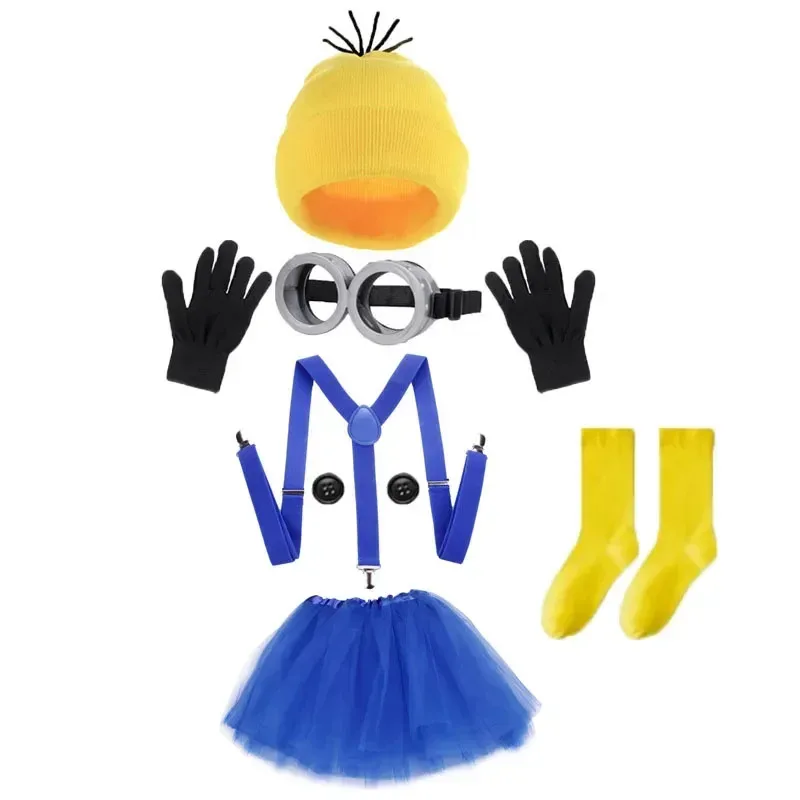 Disfraz de Minion para Adultos, Gafas y Gorro de Minion, Accesorios de Cosplay para Fiestas de Disfraces