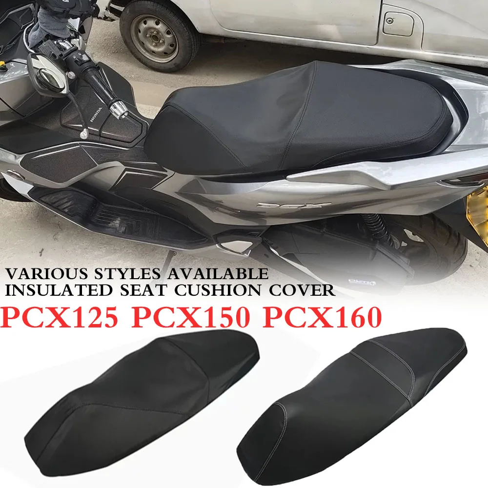 NEW For Honda PCX125 PCX150 PCX160 PCX 125 Seat Cover Waterproof Sunscreen Thickened Leather Seat Cover Anti Scalding