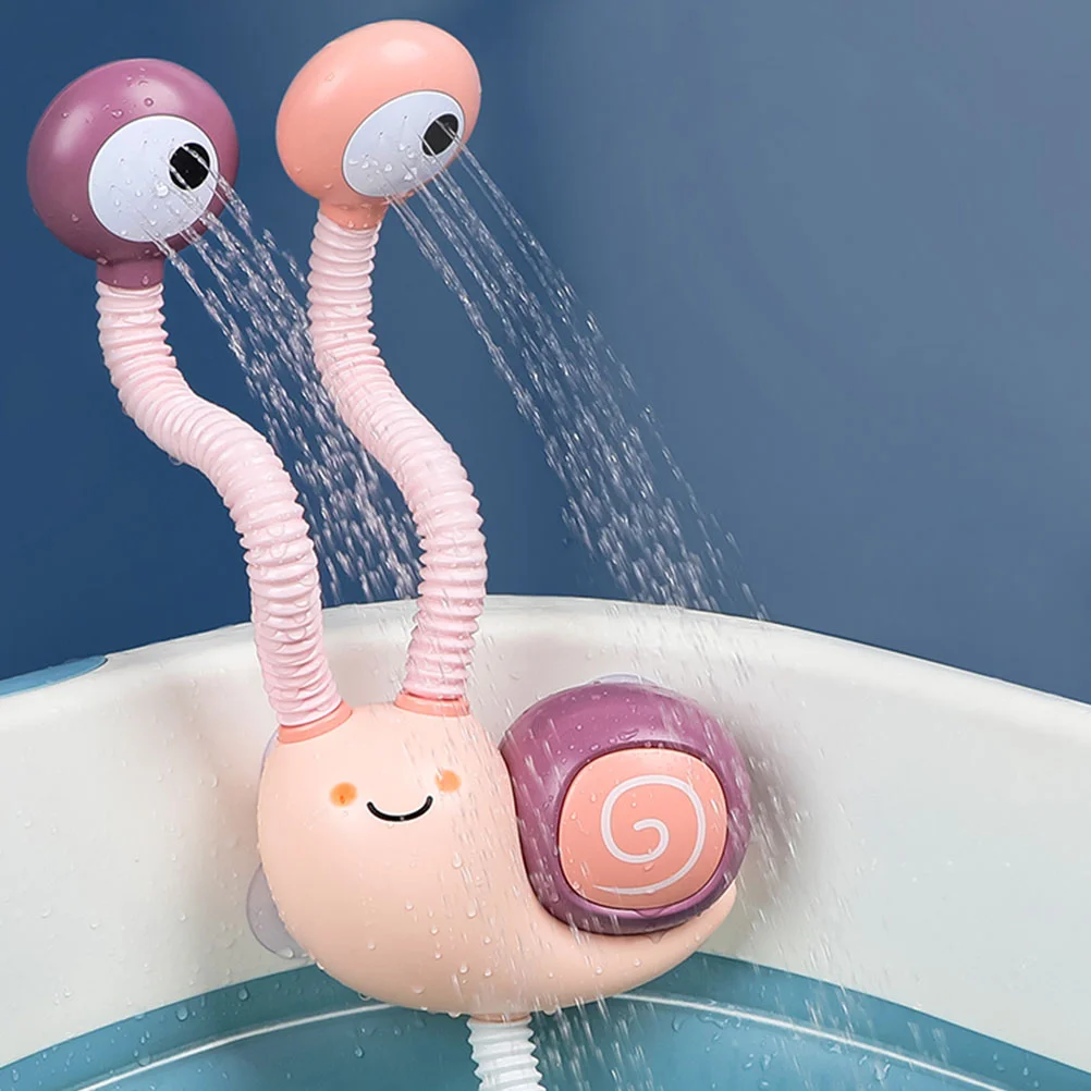 Jouets de bain pour bébé, arroseur d'eau électrique, petite baignoire, ensemble de bain pour bébé, dessin animé en plastique, enfant en bas âge, douche, escargot