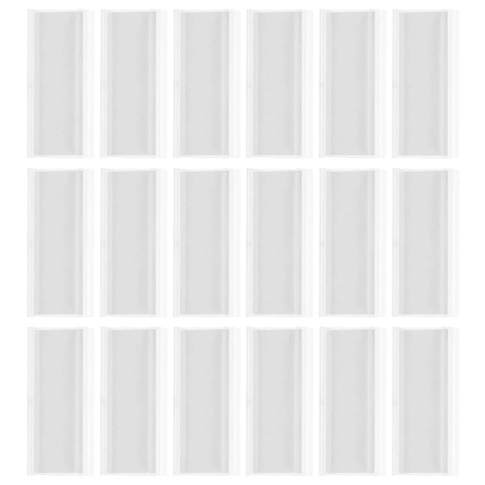 

50 Pcs Tag Pricing Label with Holder Sign Stands Removable Price Clip Office