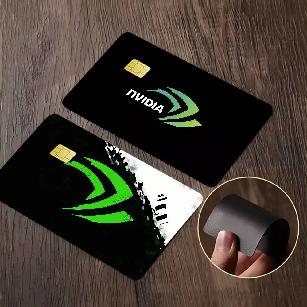 Nvidia Anime Young Creidt Card Debit Card 1 Set Of 4 Pcs Sticker Film Case Front Tape For Small Big Chip No Chip
