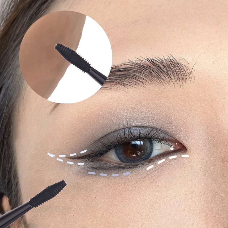 Blade Eyeliner Brush Thin Fine Angle Oblique Silicone Eyebrow Brush Under The Eyes Place Precise Detail Brush Makeup Beauty Tool