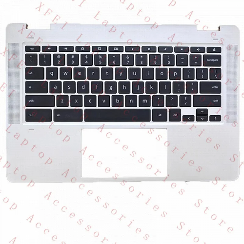 

F M15335-001 Silver Palmrest US Keyboard for HP Chromebook X360 14A-CA 0GI