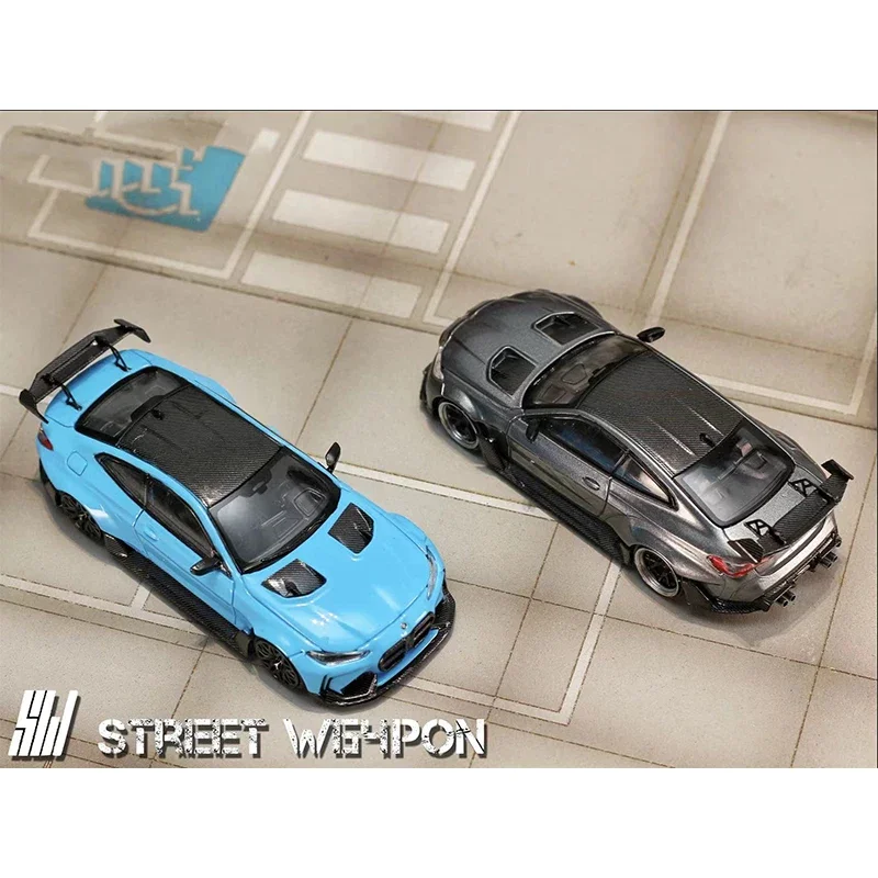 SW 1:64 G82 M4 Diecast Diorama Car Model Collection Street Weapon Warrior