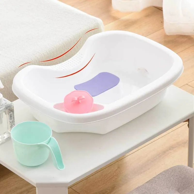 Portable Hair Washing Basin Household Flat-laying Shampoo Basin for Elderly Bedridden Pregnant Woman Nursing Shampoo Tools