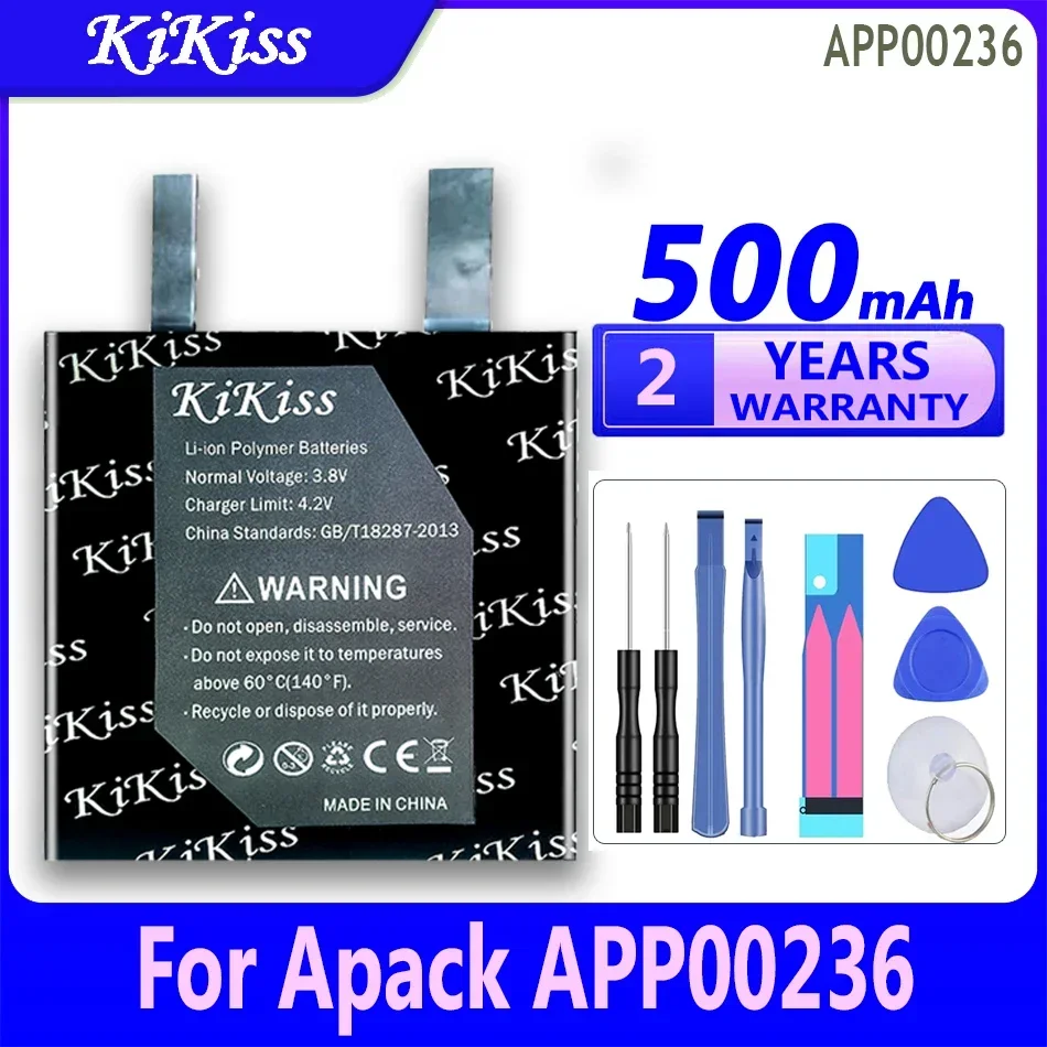 500mAh/650mAh KiKiss Powerful Battery App00278 (502526) APP00236 (362727) For Apack APP00236 App00278