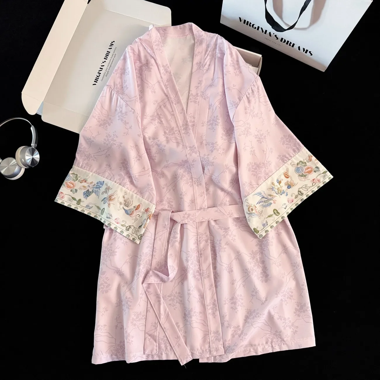 

Printed Women's Bathrobe for Summer Pajamas Home Clothing Quick Drying Bathrobes Female