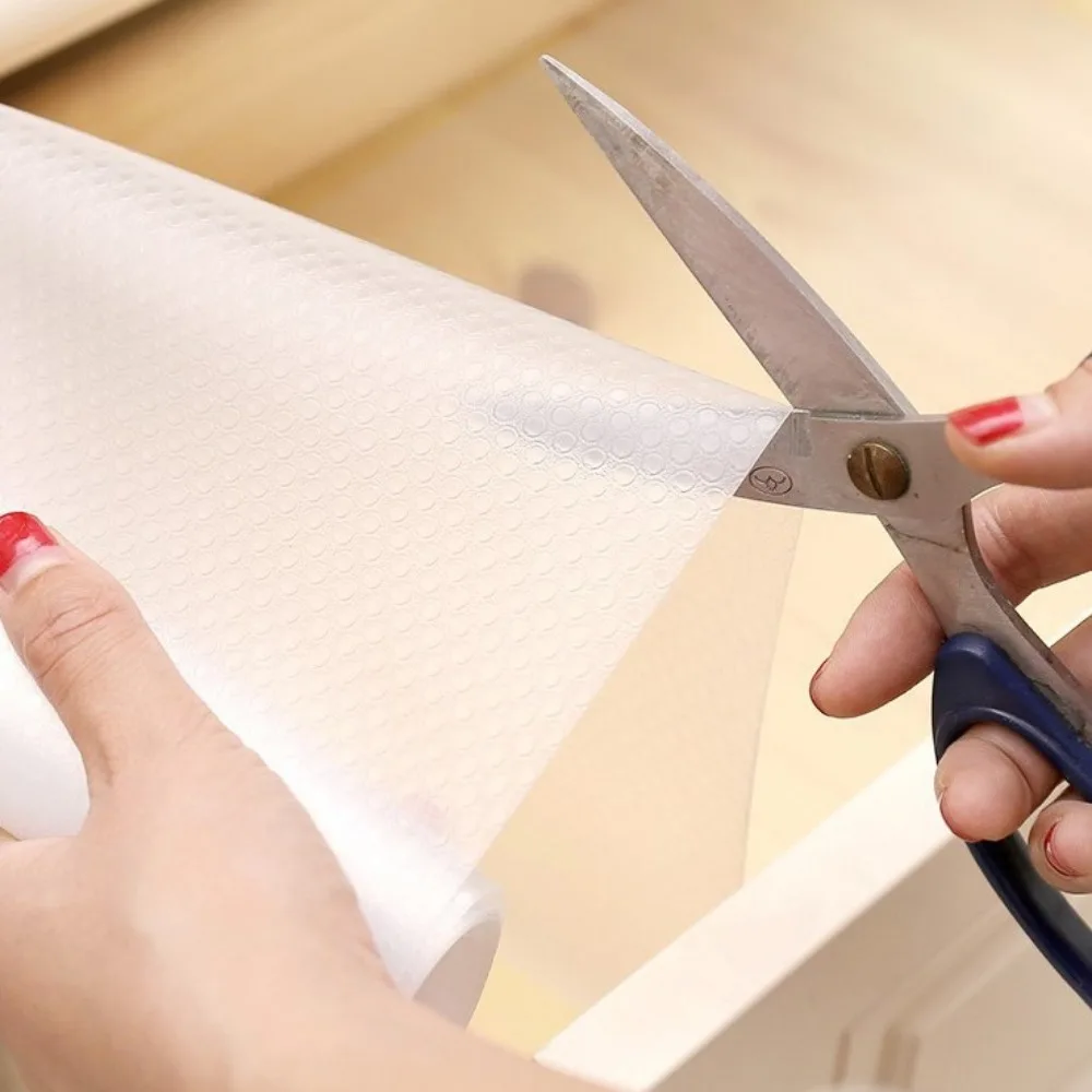 45x300cm Shelf Liner Non-Slip Kitchen Cabinet Drawer Liners Waterproof & Oil-Proof Drawer Mat for Cupboard Pantry Non Adhesive