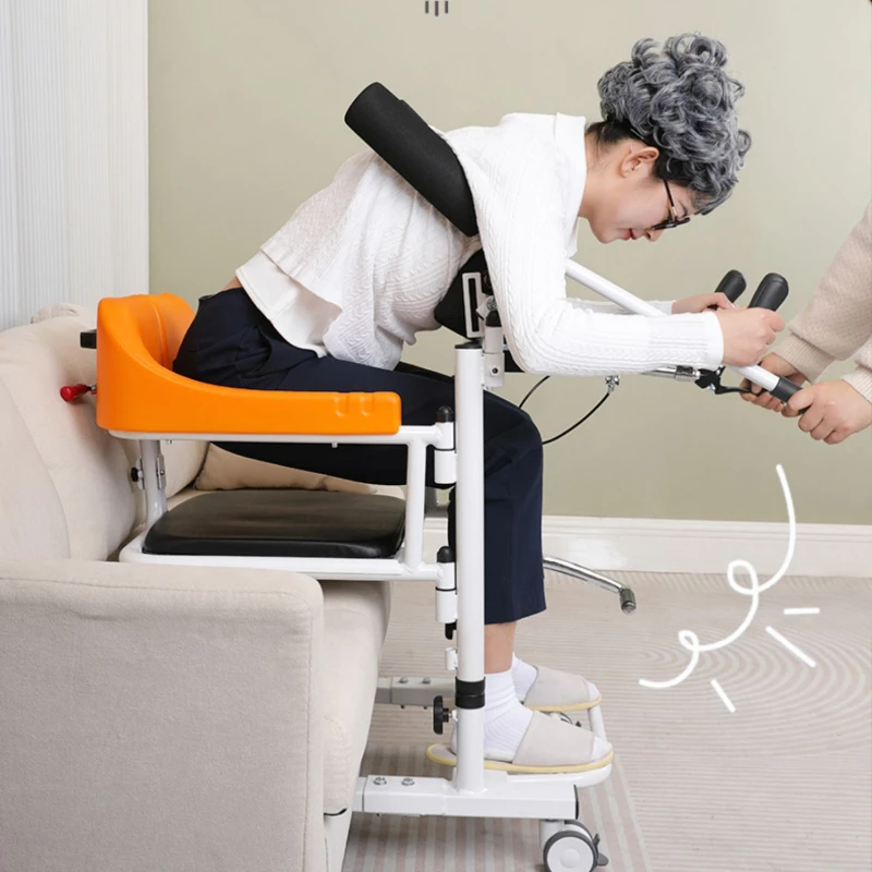 Multifunctional lift, bedridden, paralyzed patients, electric lifting lift, disabled elderly, home bathing toilet chair