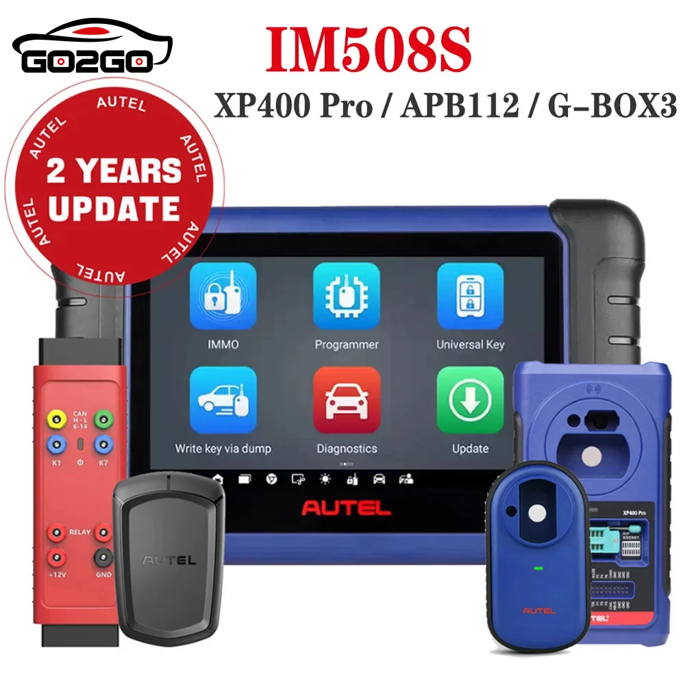 Autel MaxiIM IM508S Key Fob Programming Tool All-in-One Key Programmer Bi-directional OBD2 Scanner Android 11 Updated of IM508