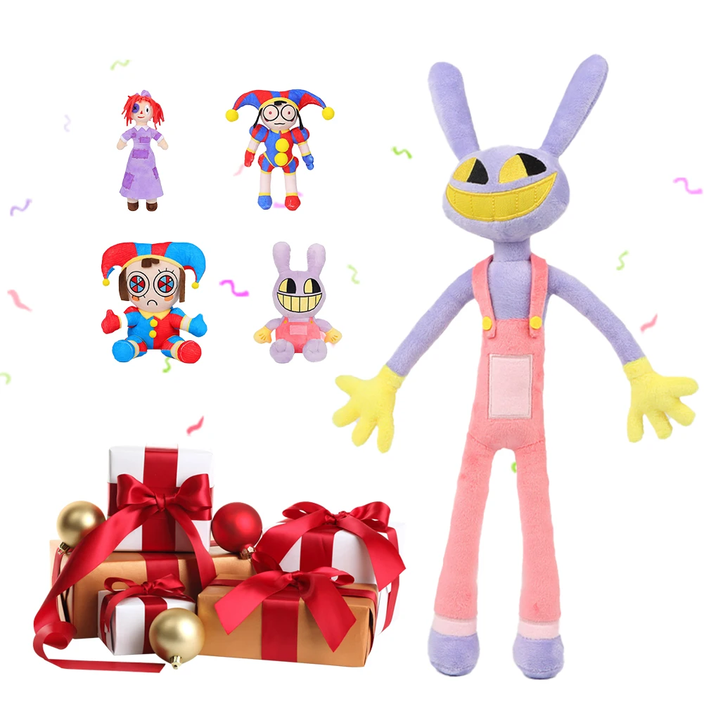 مذهلة السيرك الرقمي القطيفة الكرتون صورة وسادة الهدايا مضحك محشوة وسائد فخمة لعبة مهرج للأطفال الأطفال