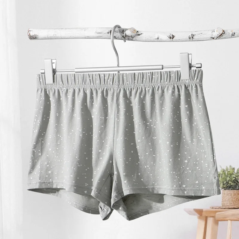 Men Dot Print Cotton Lounge Arro Shorts Loose Fit Breathable Split Hem Soft Casual Summer Sleep Boxer Shorts Male Home Underwear view 5