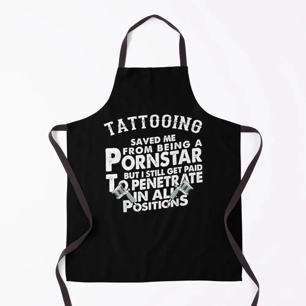 

Funny Saying Tattoo Artist Tattooist Apron Kitchenware Trim Cloth Funny men's barbecue Apron