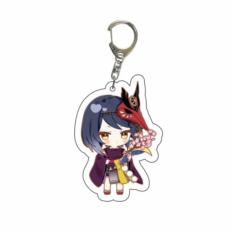 Cute Genshin Impact Acrylic Keychains