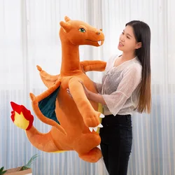 Figuras de Anime de Pokémon Charizard Dragonite para niños, muñecos de peluche, animales de peluche, juguete de decoración de habitación Kawaii, regalo de Navidad, tamaño grande