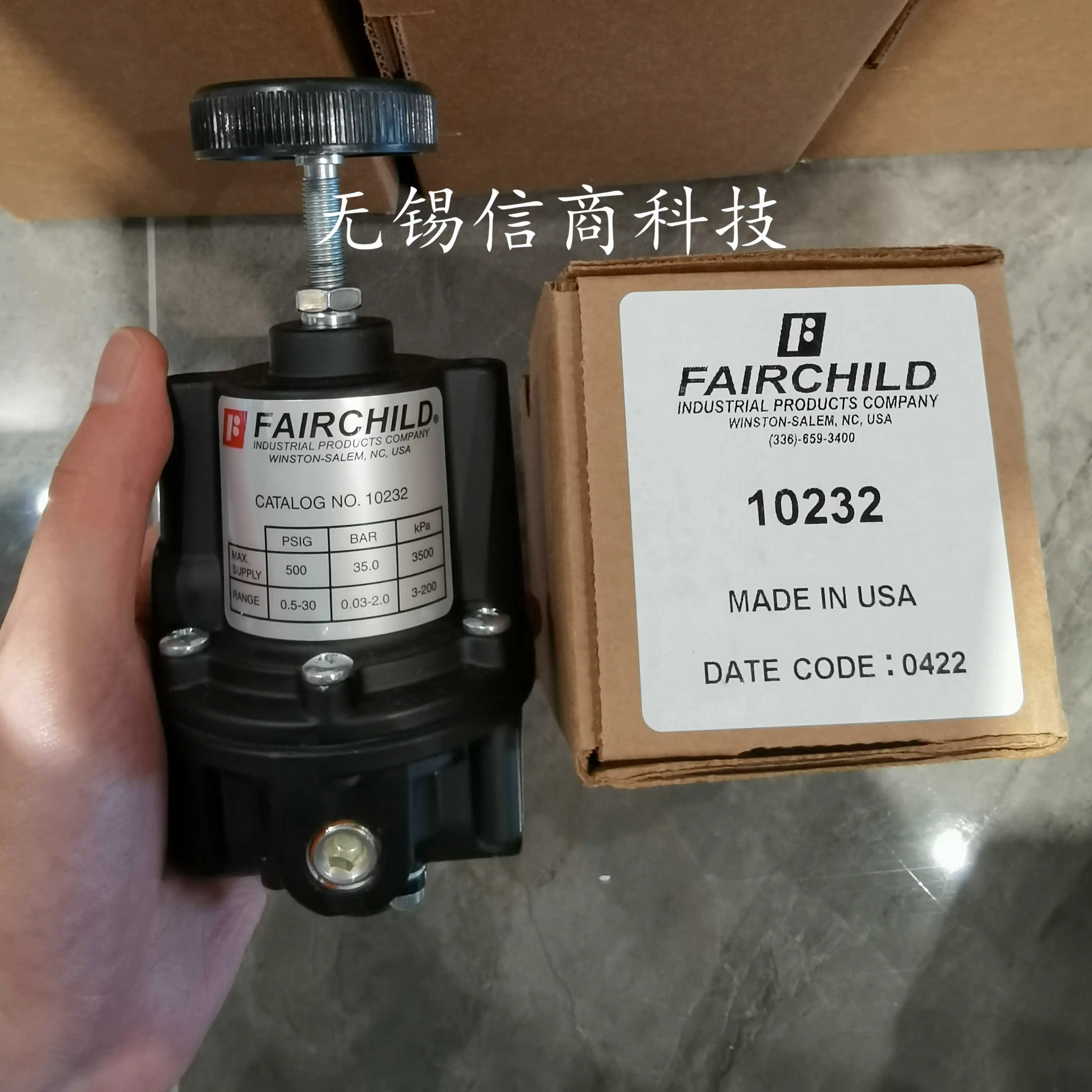 American FAIRCHILD Pneumatic Pressure Regulator Z19590-4516AE4 New Original Genuine