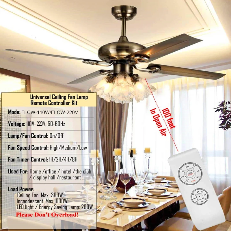 Tuya WIFI Smart Ceiling Fan Controller Light Tuya/smart Life APP Speed Remote Control Switch Work With Alexa Home