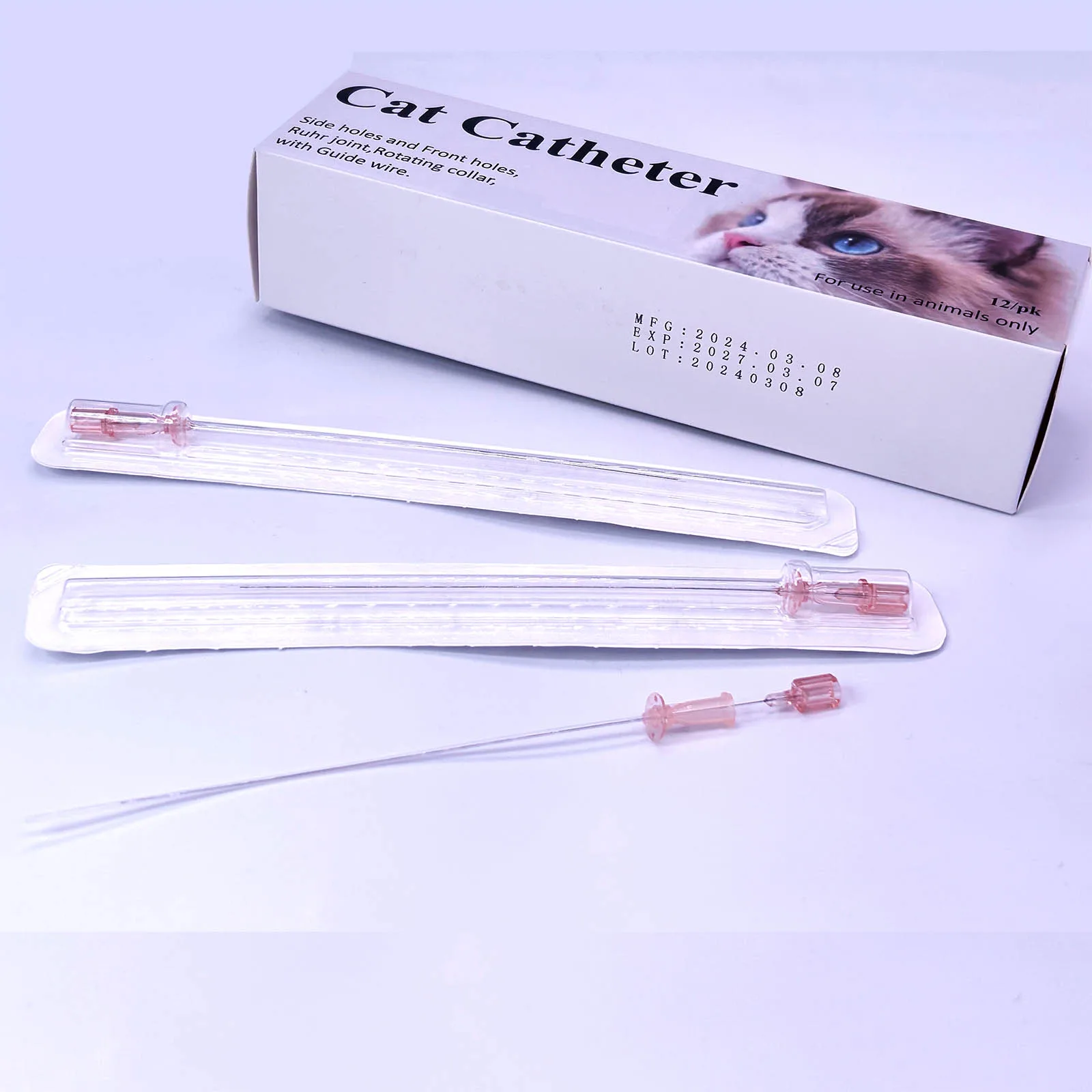

Cat and pet urinary catheters for one-time use, made of sterile material, soft and comfortable 10pcs