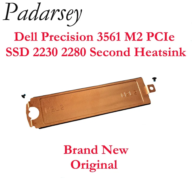Padarsey Brand New Second 2230 2280 PCIe M.2 SSD Heatsink Hard Drive Cover for Dell Precision 3561 5521 Series 2021 Models