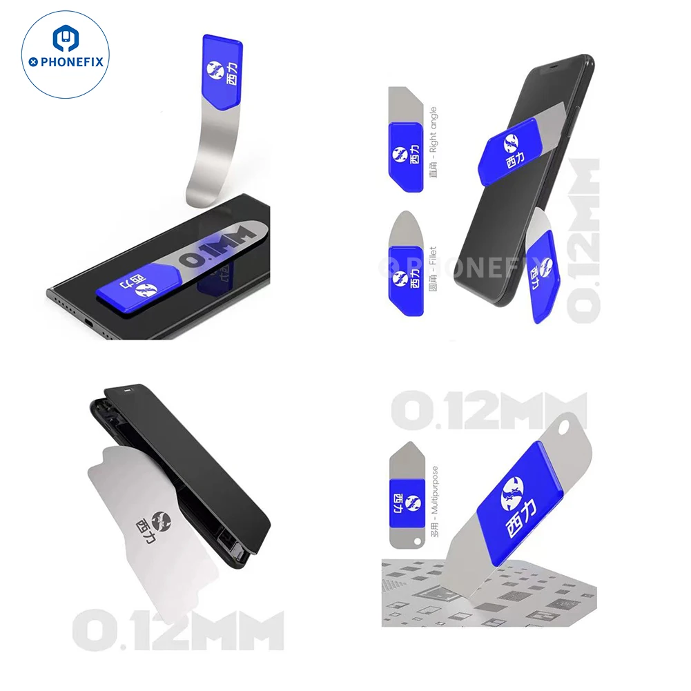 XILI pembuka layar pisau untuk ponsel, alat perbaikan Laptop bantalan ponsel Universal tahan lama LCD bongkar pasang kartu 5 buah/Kit