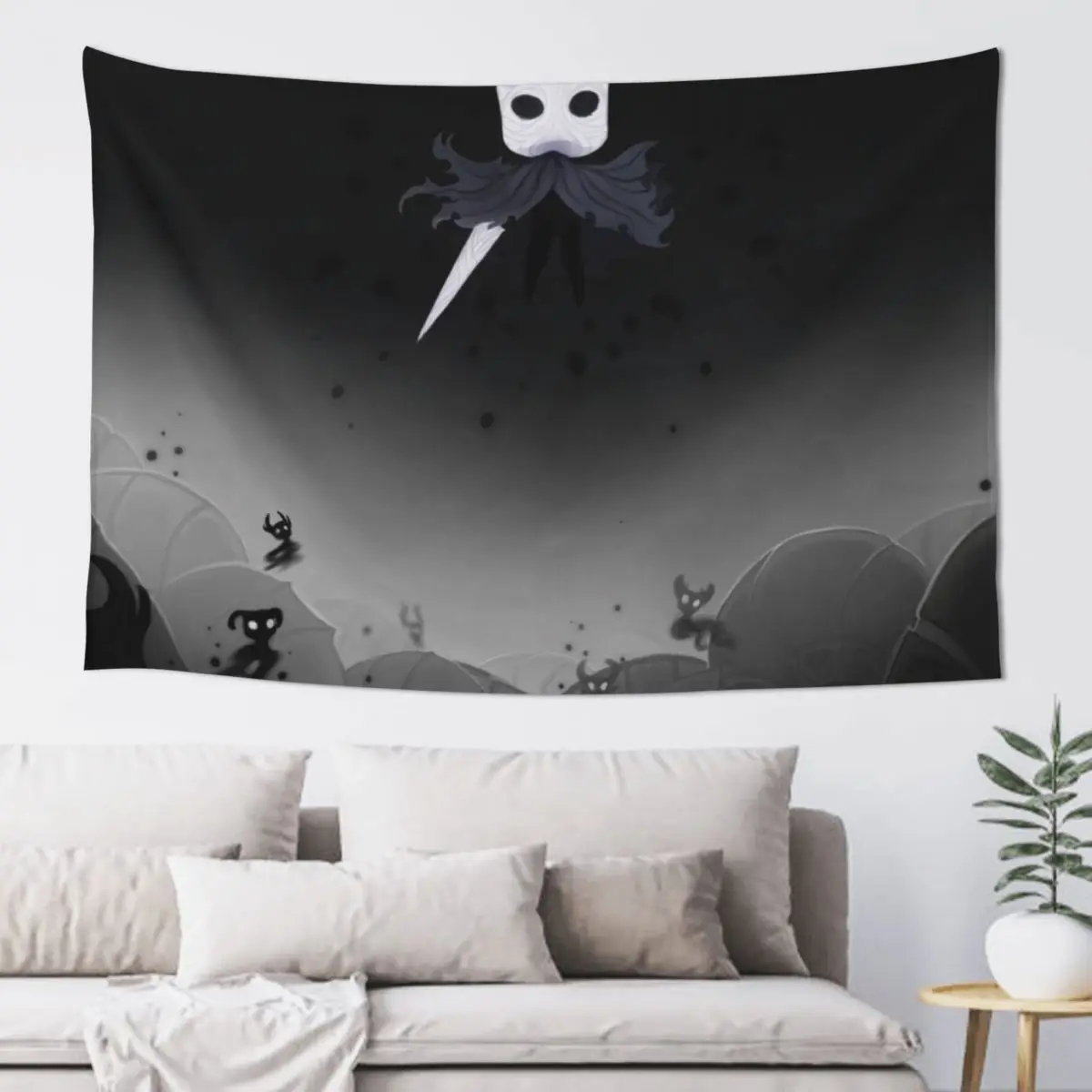 

Hollow Knight in the Abyss Tapestry Room Decoration Accessories Home Decorators Tapestry