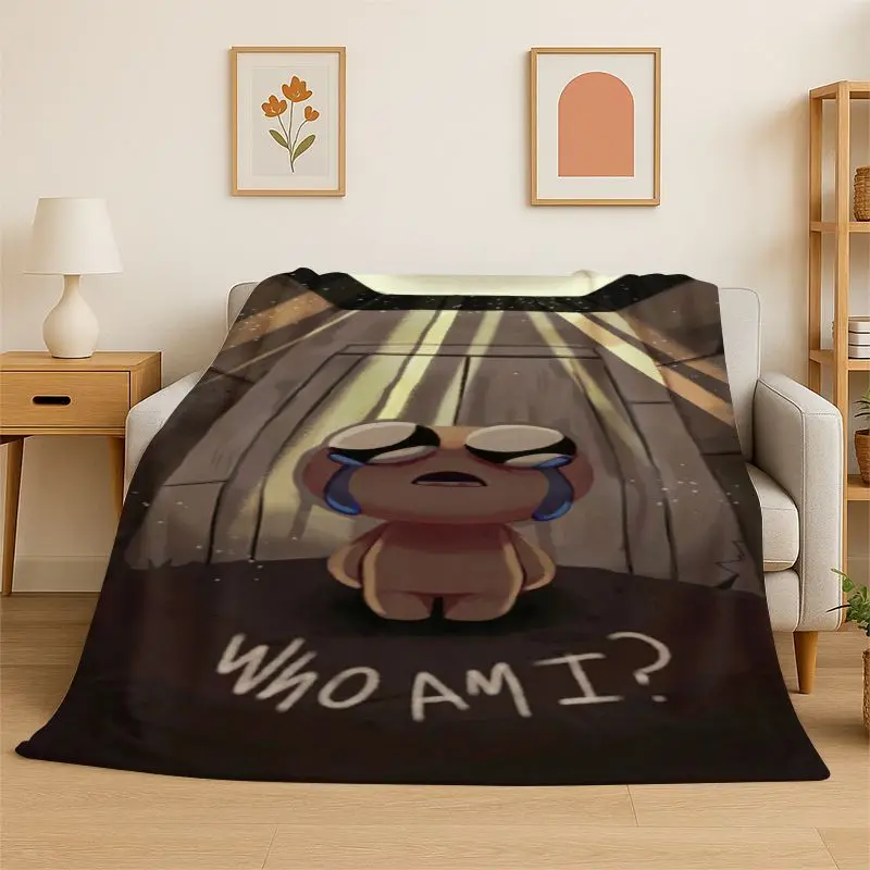 RPG Game The Binding Of Isaac Flannel Blanket,Ultra Soft Warm Plush Throw for Home Bedroom Bed Sofa Cover Office Picnic Gift Kid