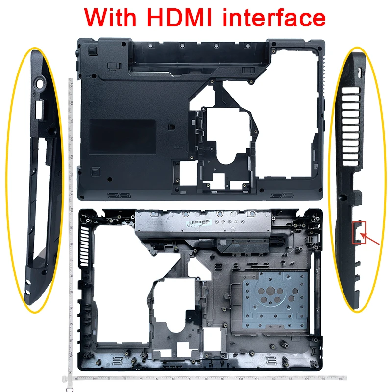 Nowa powłoka dla Lenovo G570 G575 G575GX G575AX dolna pokrywa skrzynki i podpórka pod nadgarstki pokrywa wielkie litery z HDMI kompatybilny — zdjęcie 3
