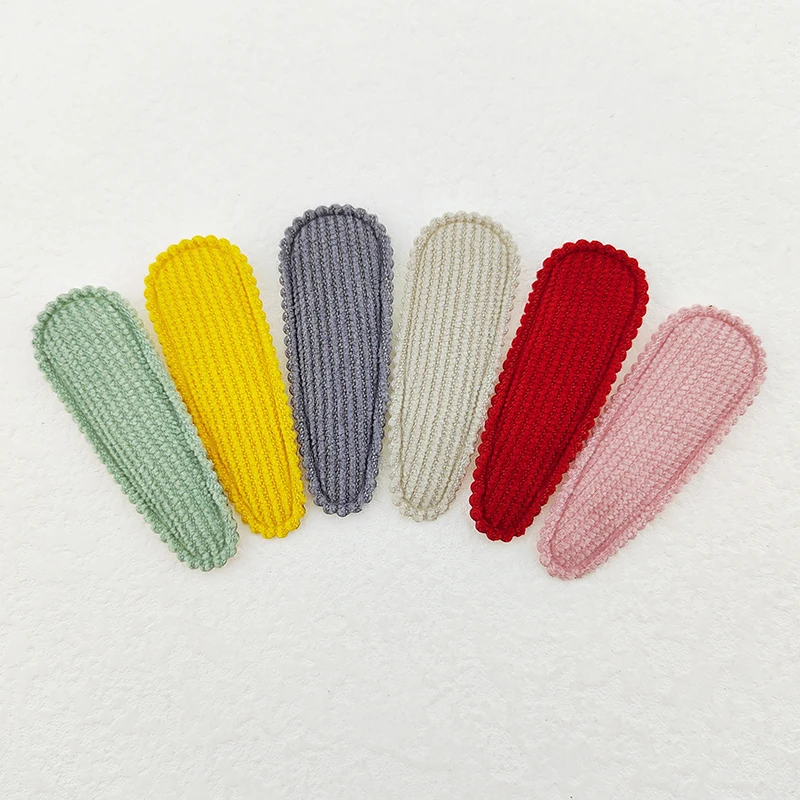 Felt Fabric Hair Clip Cover Pad, Appliques for Clothes, Sewing Supplies, DIY Headwear, Bow Decor Patches, 5.5cm, 60Pcs